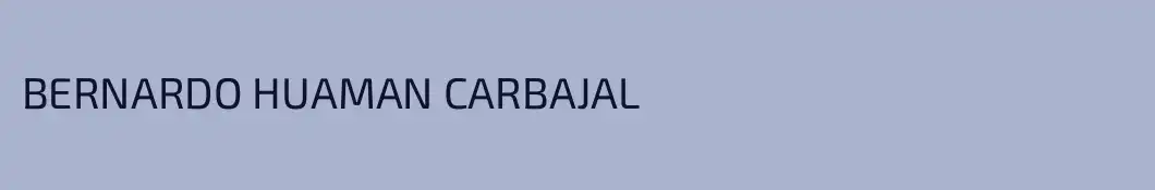 BERNARDO HUAMAN CARBAJAL